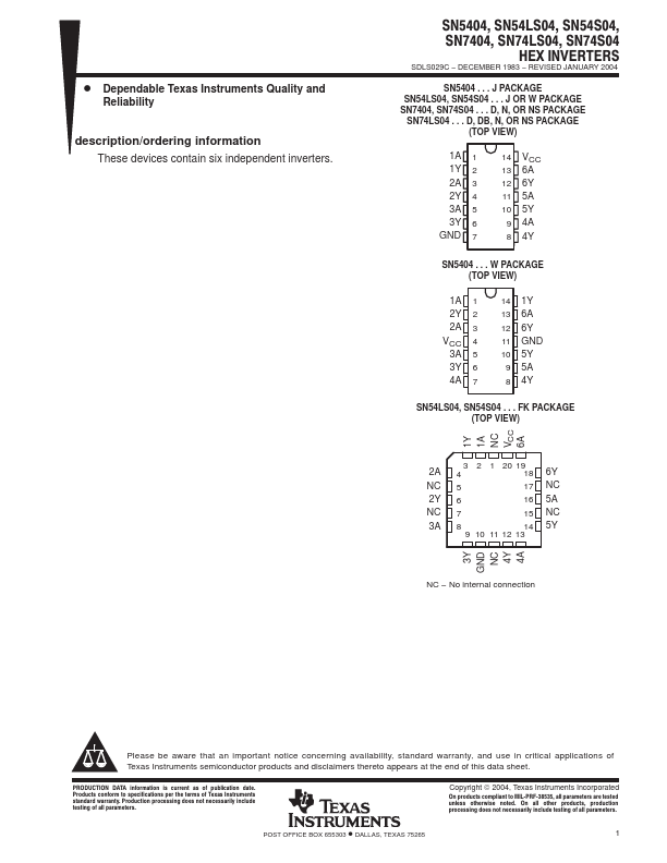 SN7404