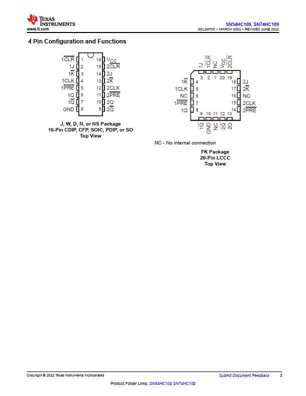 SN54HC109