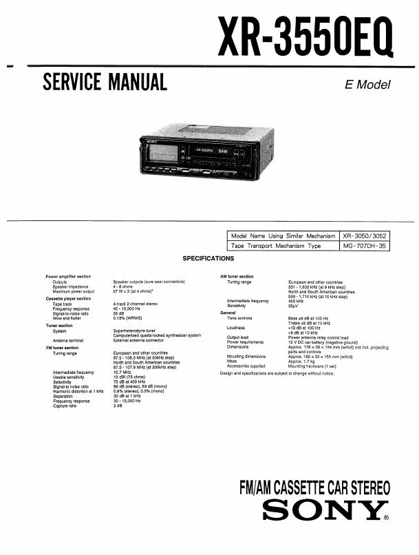 XR-3550EQ