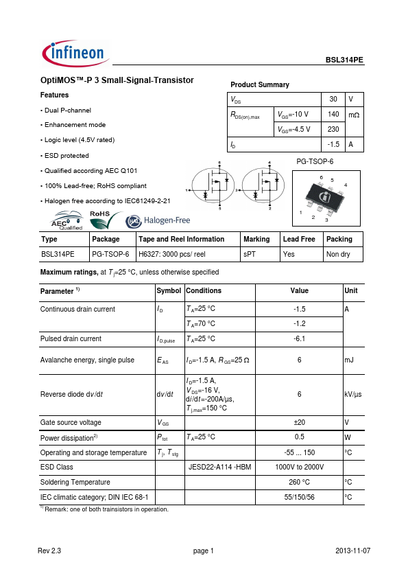 BSL314PE