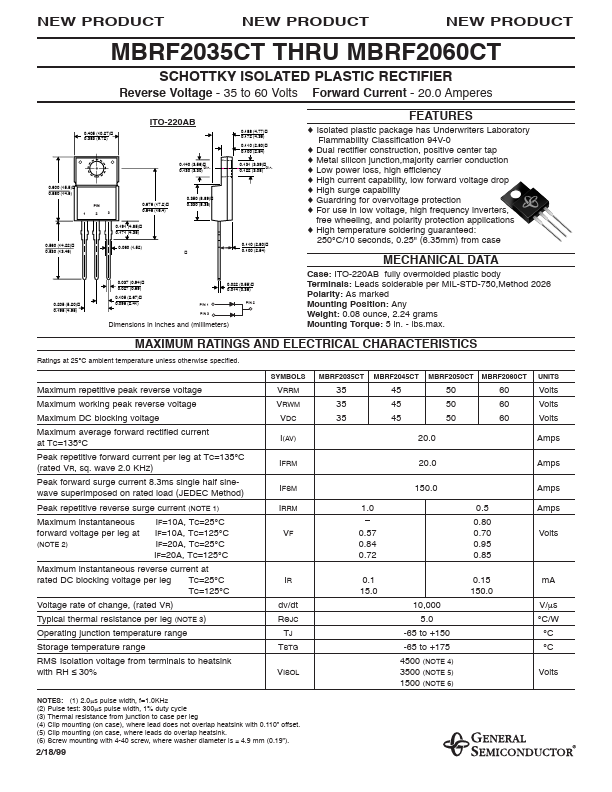 MBRF2045CT