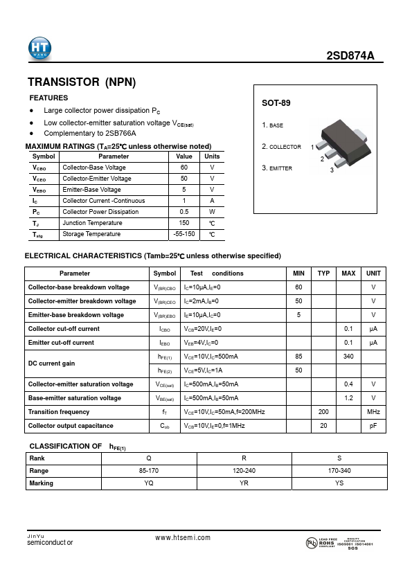 2SD874A