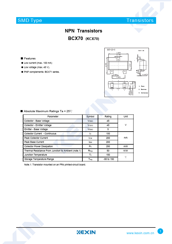 BCX70K