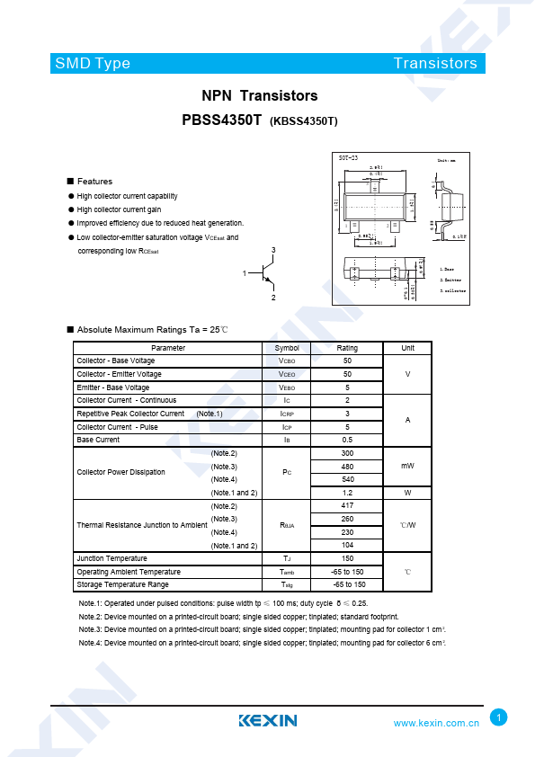 PBSS4350T