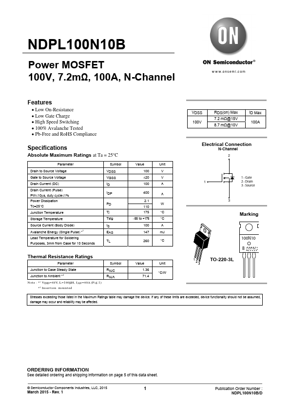 NDPL100N10B