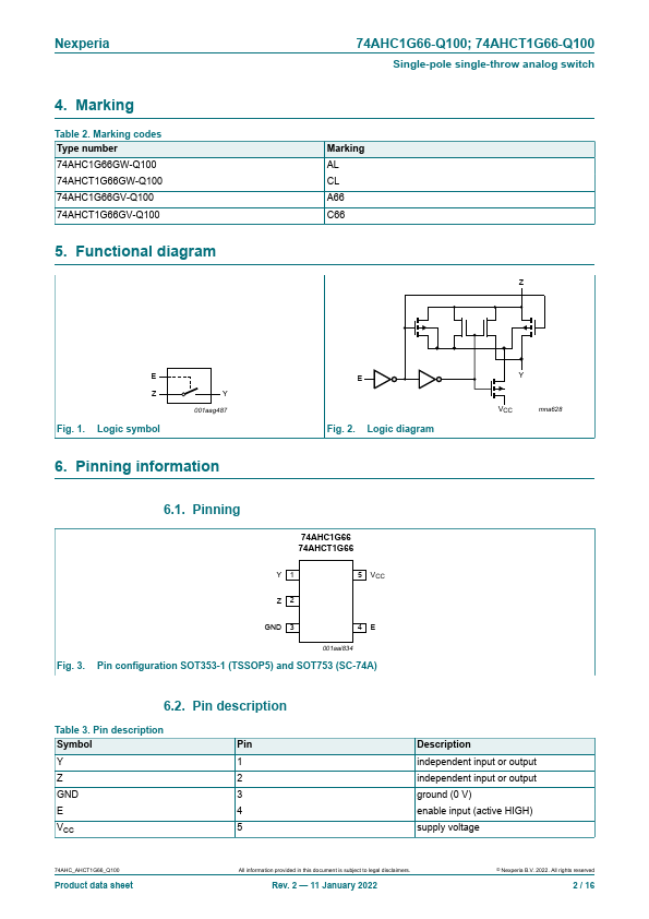 74AHCT1G66-Q100