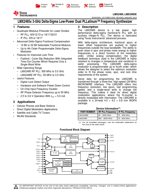 LMX2485E