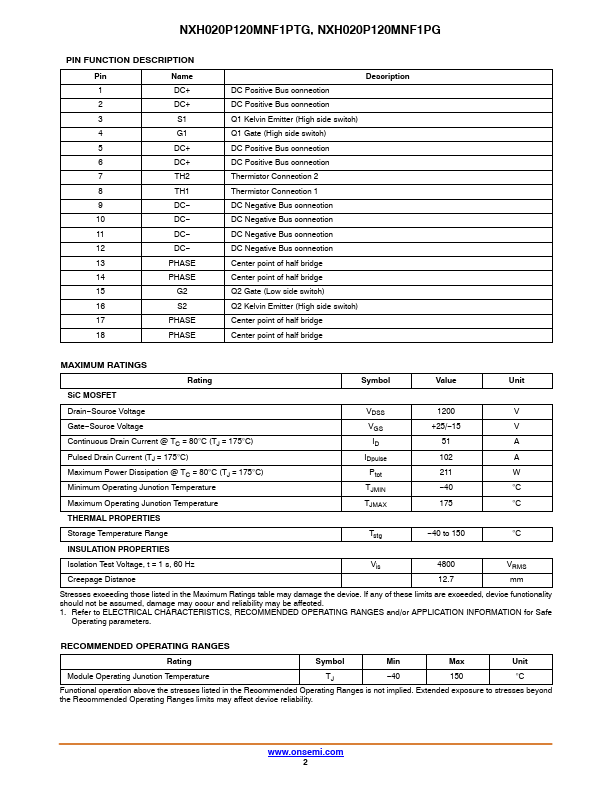 NXH020P120MNF1PG