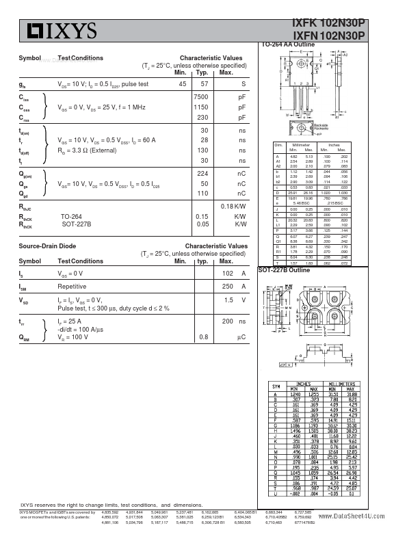 IXFK102N30P