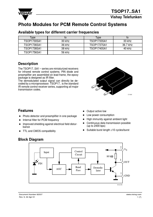 TSOP1740SA1