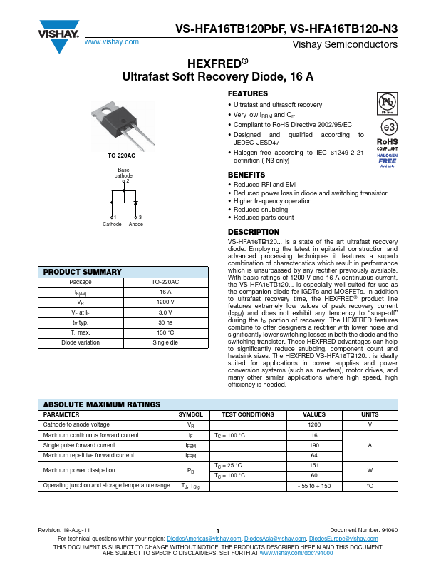 VS-HFA16TB120-N3