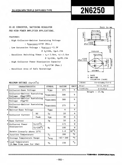 2N6250