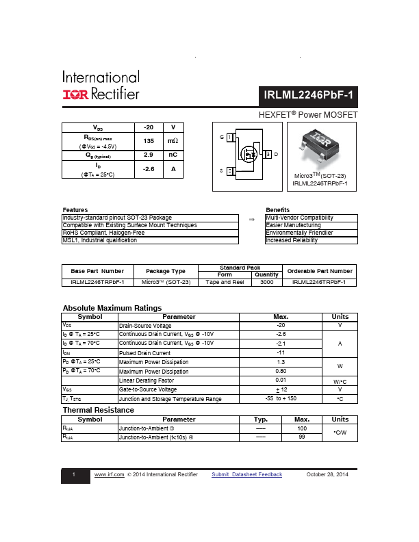 IRLML2246PBF-1