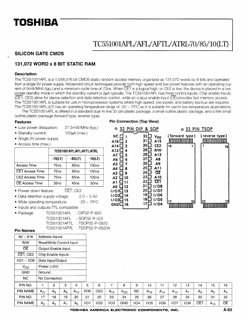 TC551001AFL-70