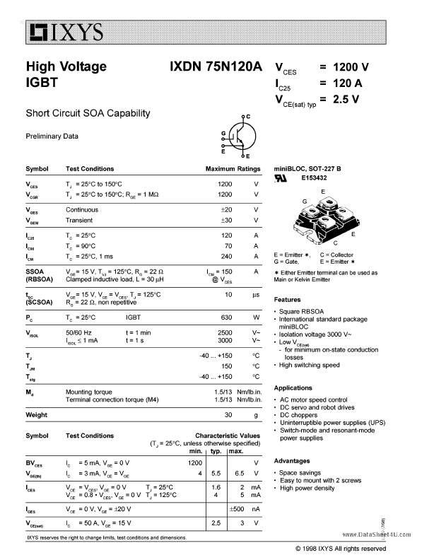 IXDN75N120A