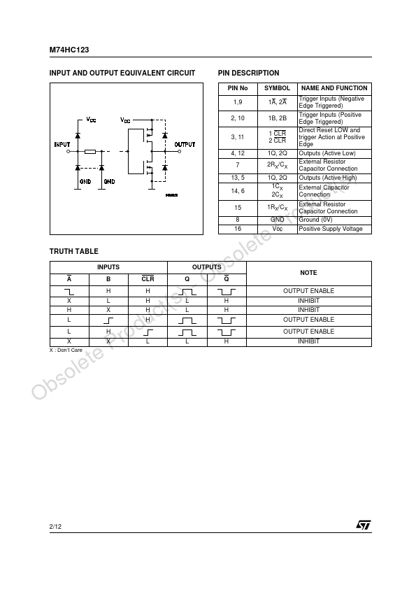 M74HC123