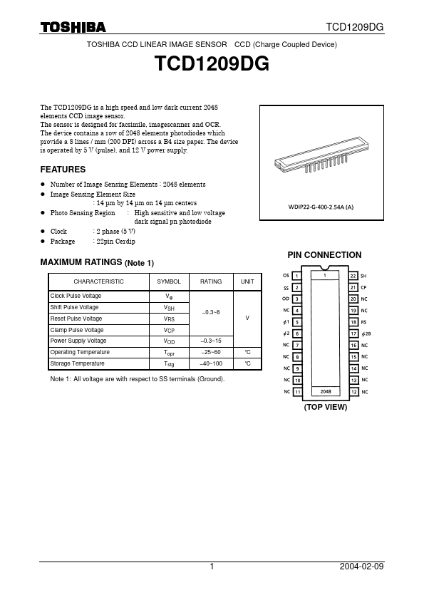 TCD1209DG