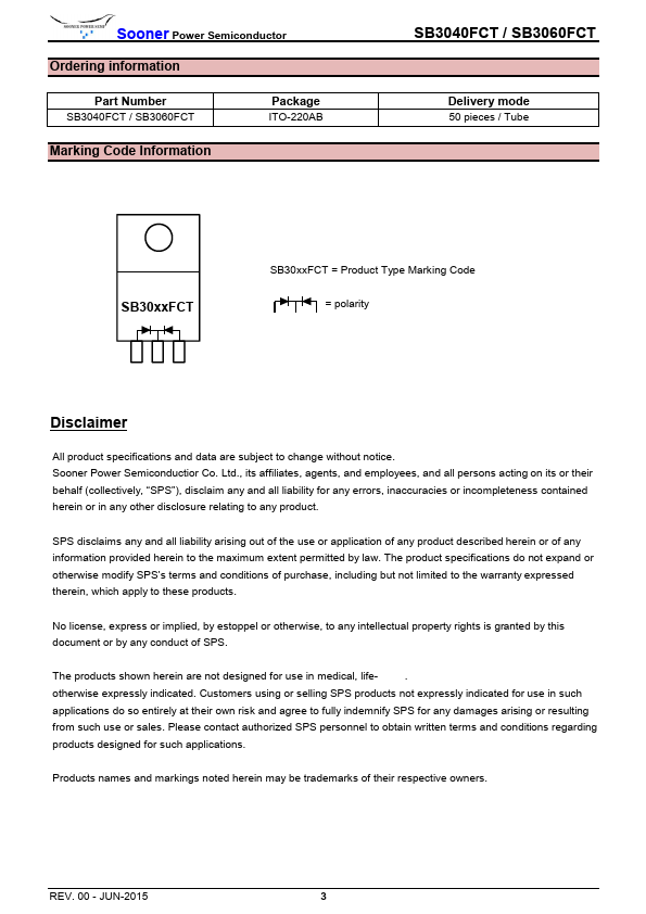 SB3060FCT