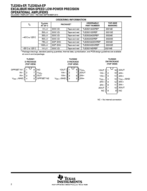 TLE2021A-EP