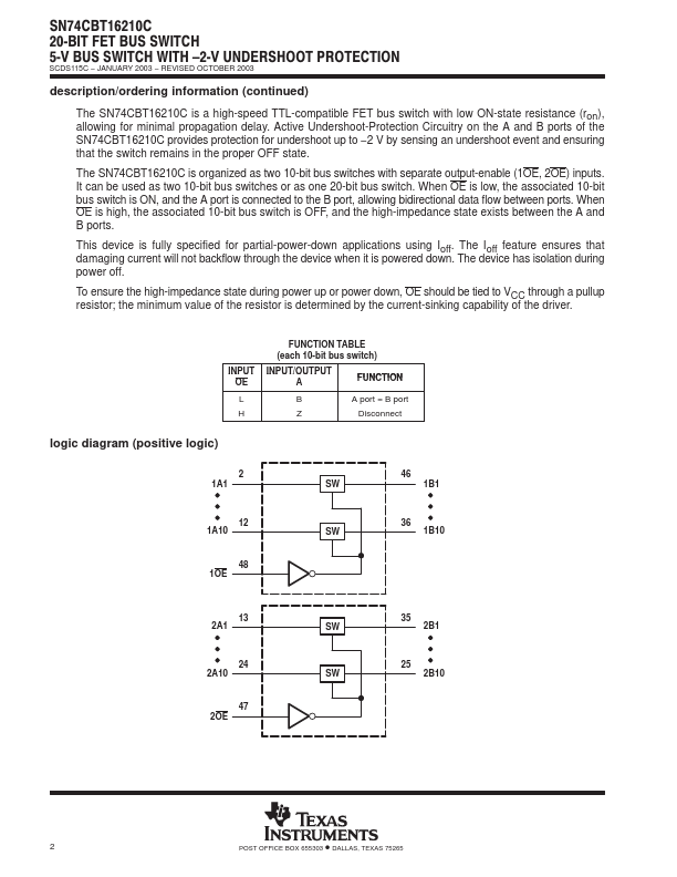 SN74CBT16210C