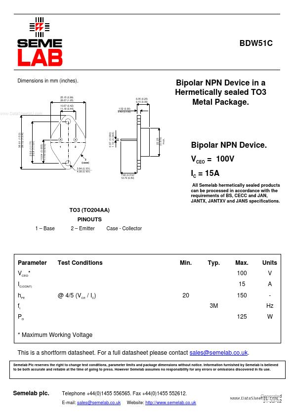 BDW51C