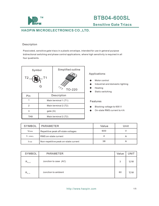 BTB04-600SL