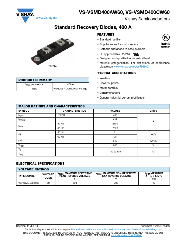 VS-VSMD400AW60