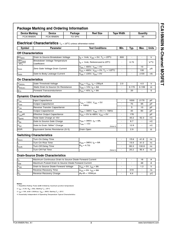 FCA16N60N