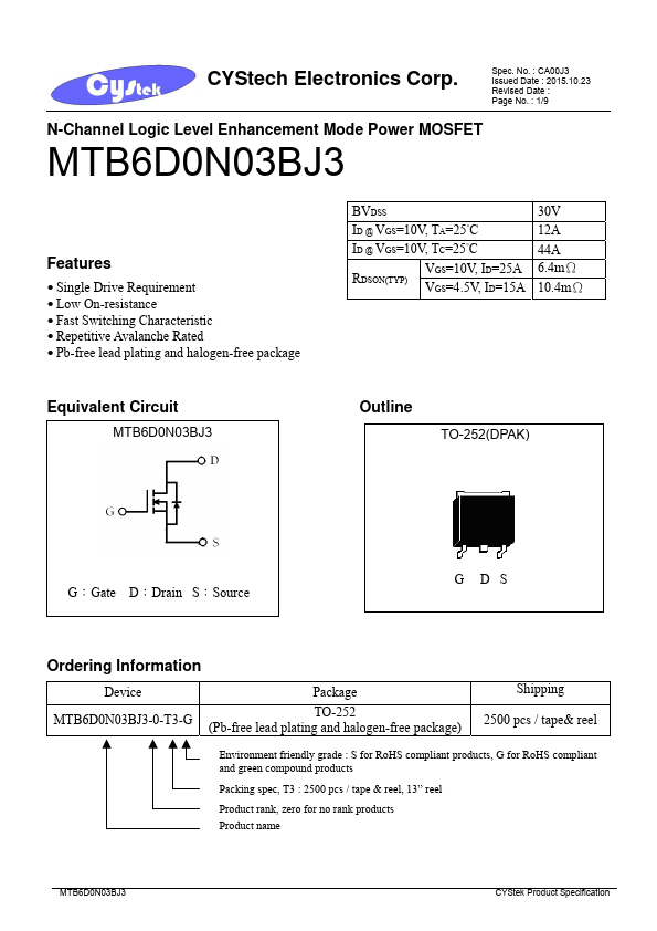 MTB6D0N03BJ3