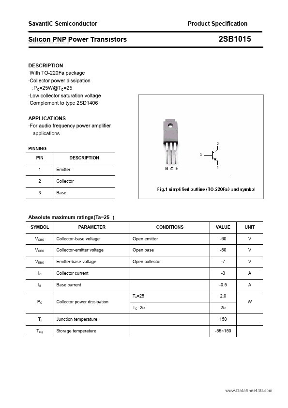 2SB1015