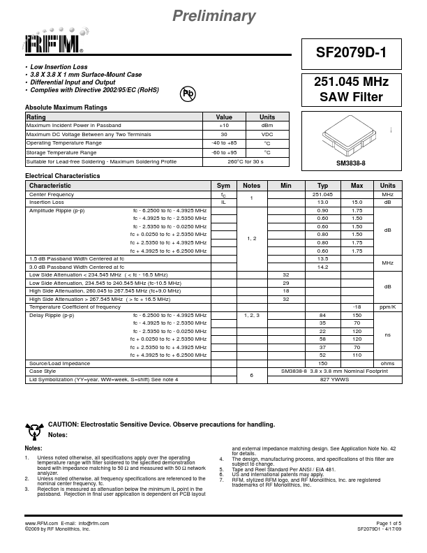 SF2079D-1