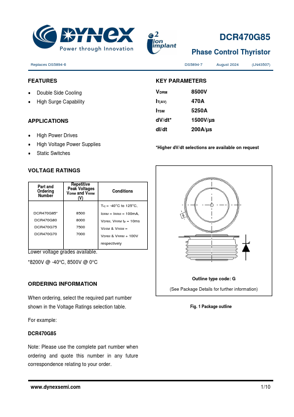 DCR470G85