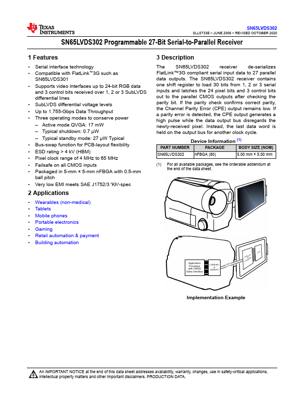 SN65LVDS302