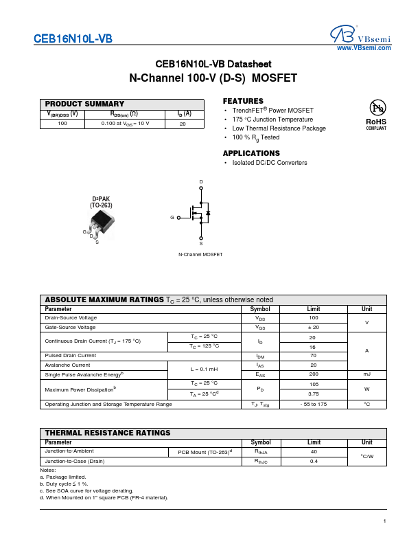 CEB16N10L