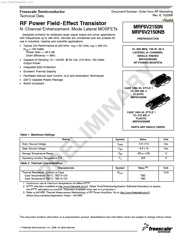 MRF6V2150N