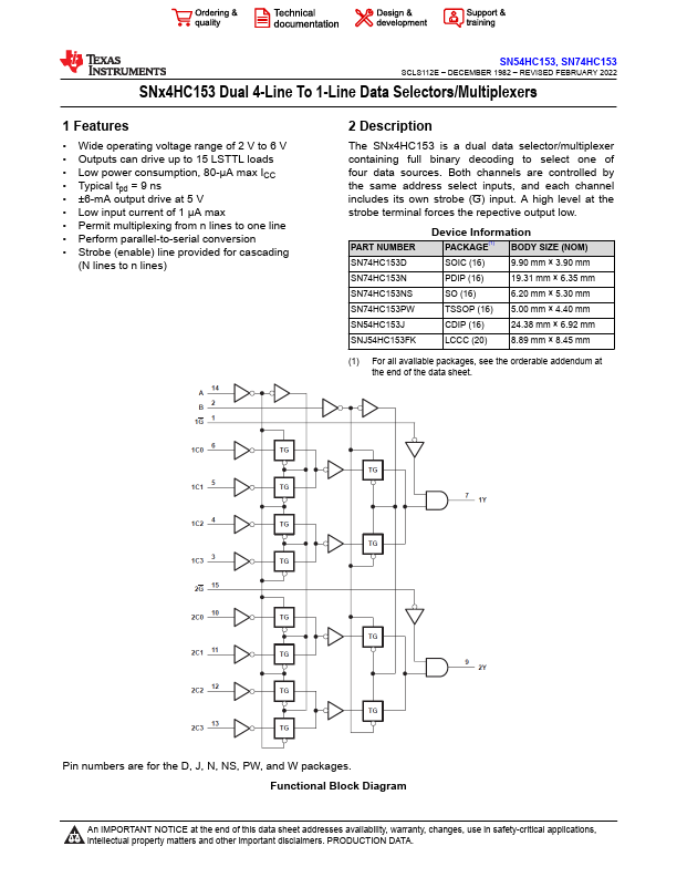 54HC153