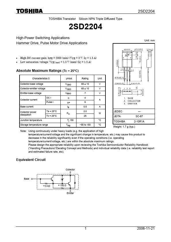 2SD2204