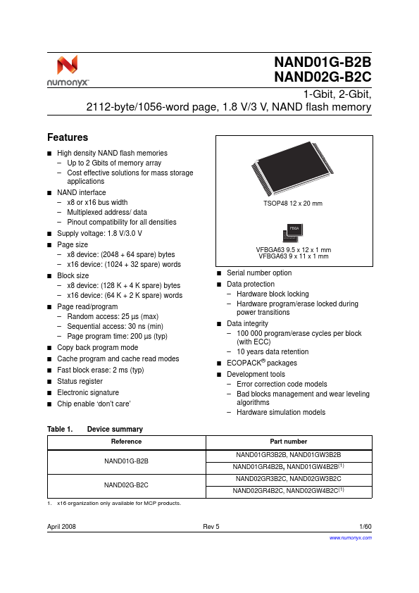 NAND01G-B2B