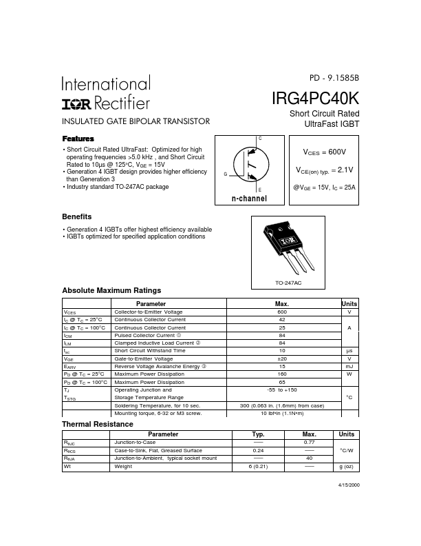 IRG4PC40K