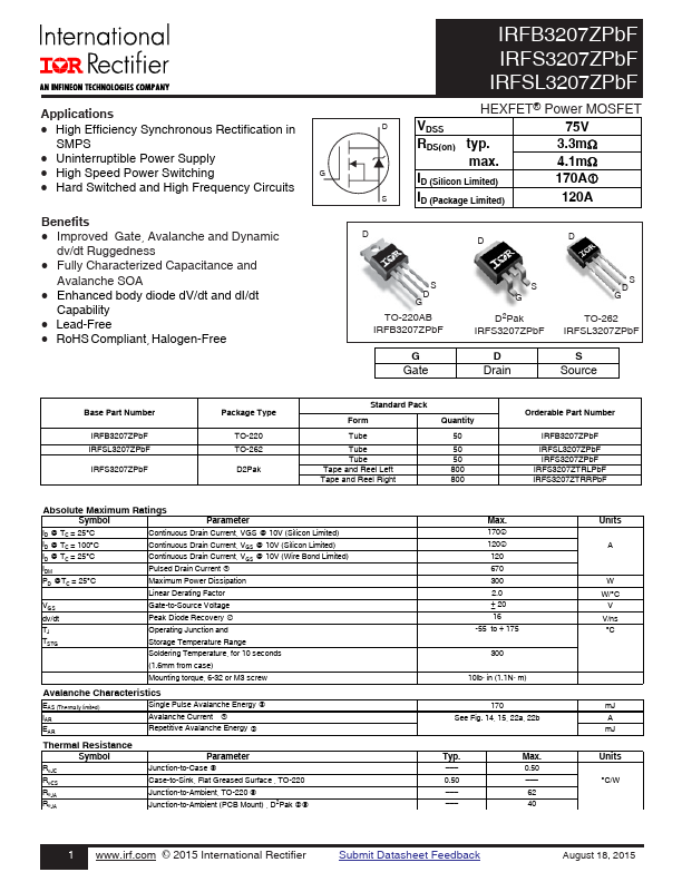 IRFB3207ZPBF