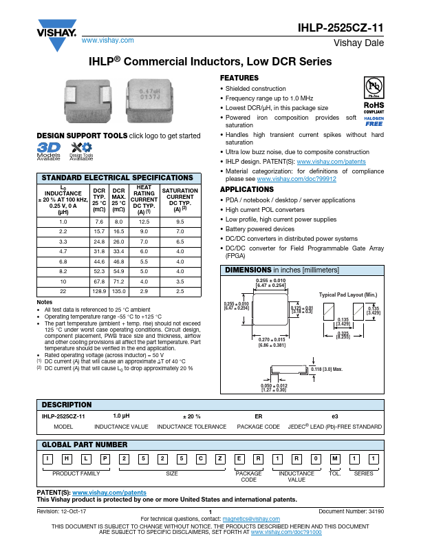 IHLP-2525CZ-11