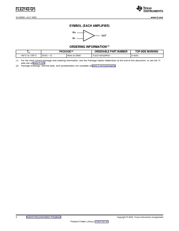 TLE2142-Q1