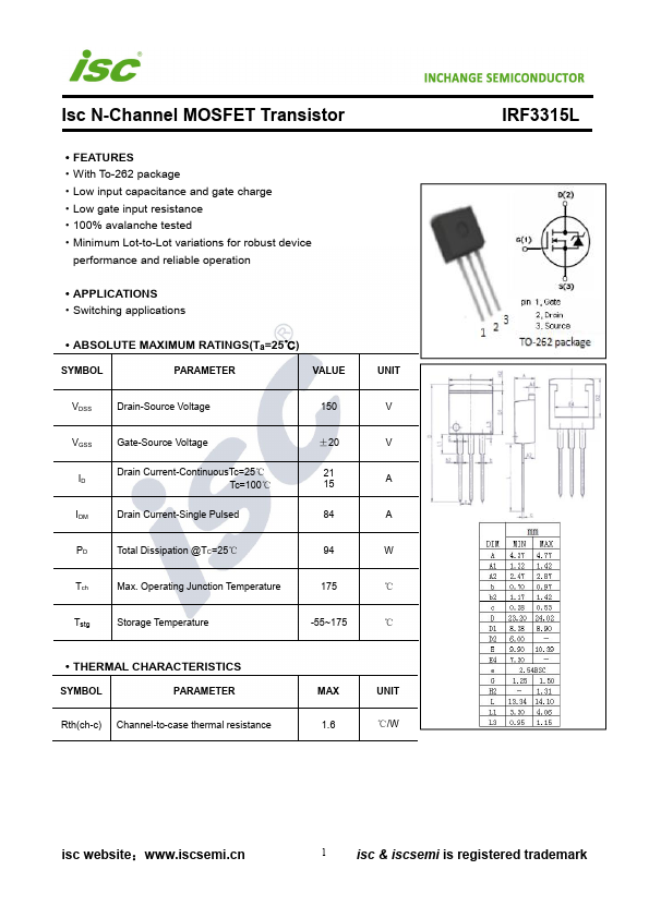 IRF3315L