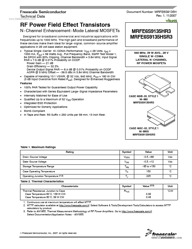 MRFE6S9135HSR3