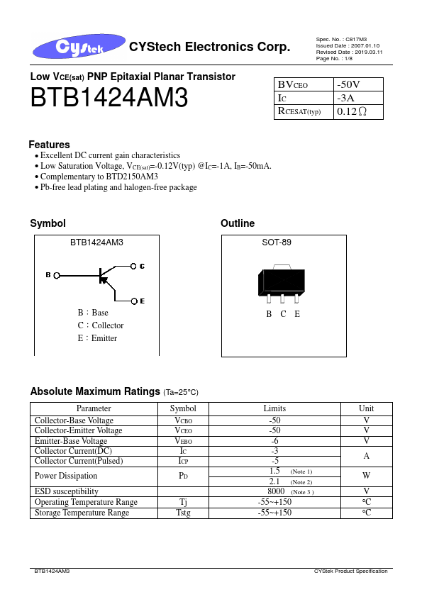 BTB1424AM3