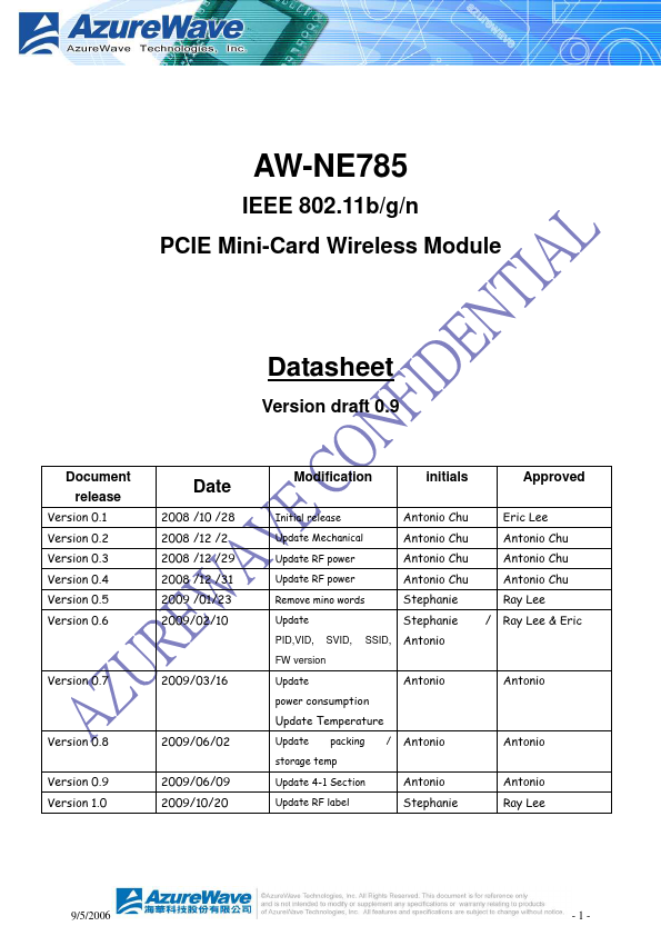 AW-NE785