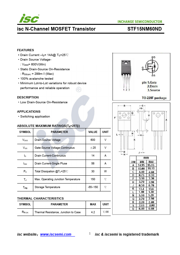 STF15NM60ND