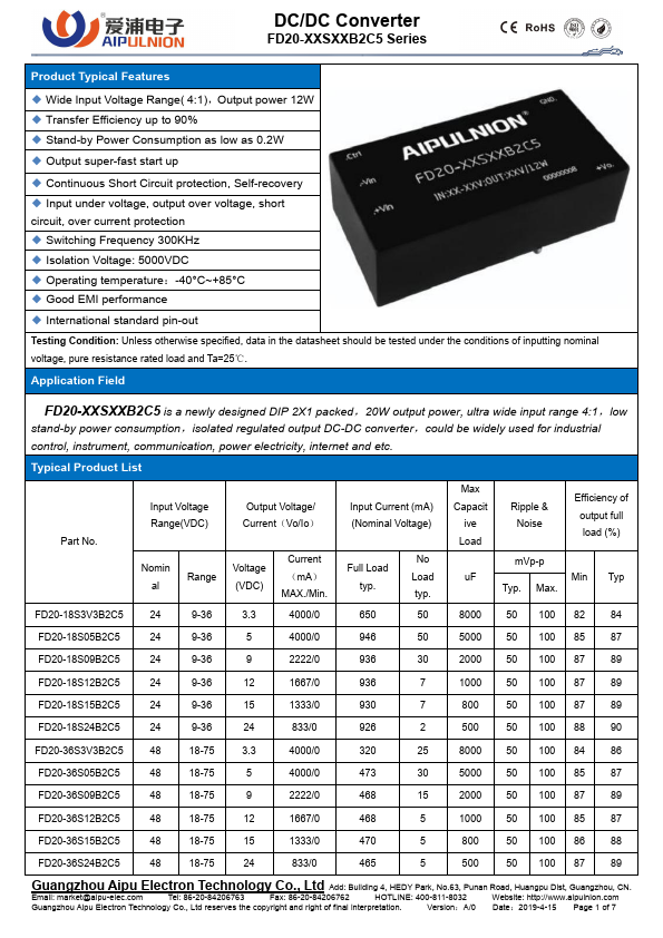 FD20-18S15B2C5