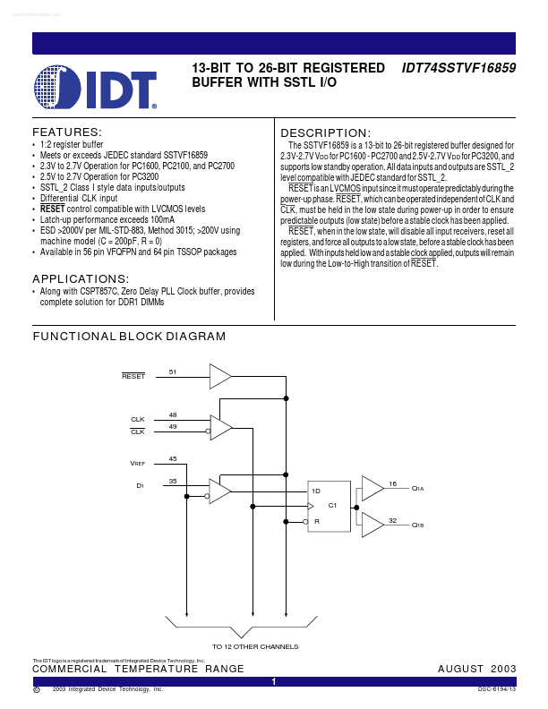 IDT74SSTVF16859