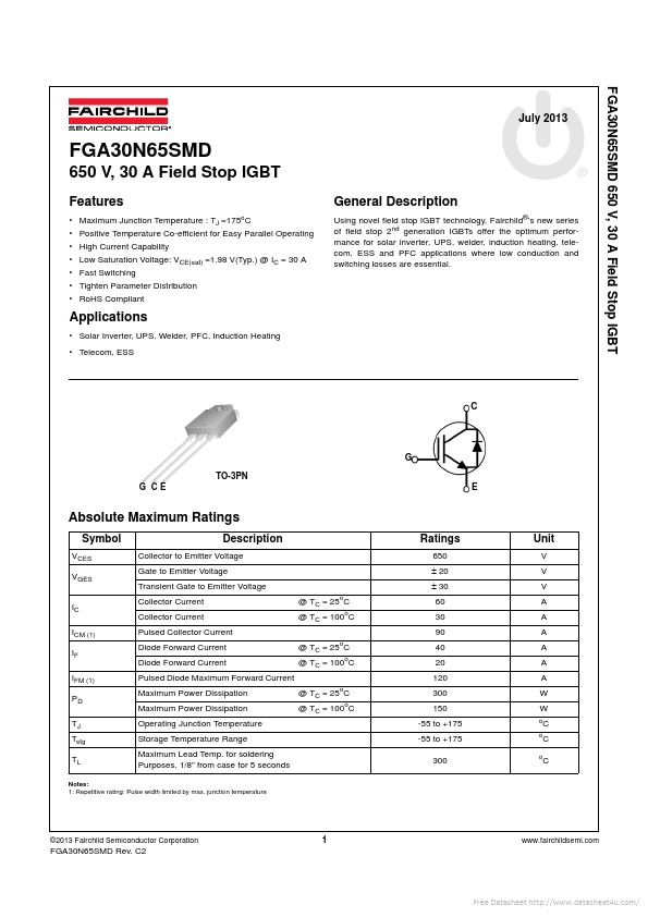 FGA30N65SMD